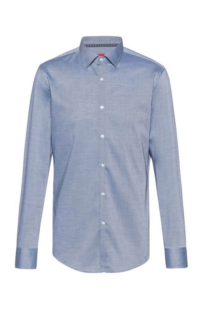 Hugo Boss Slim-fit shirt Blå | XtqLLgwR