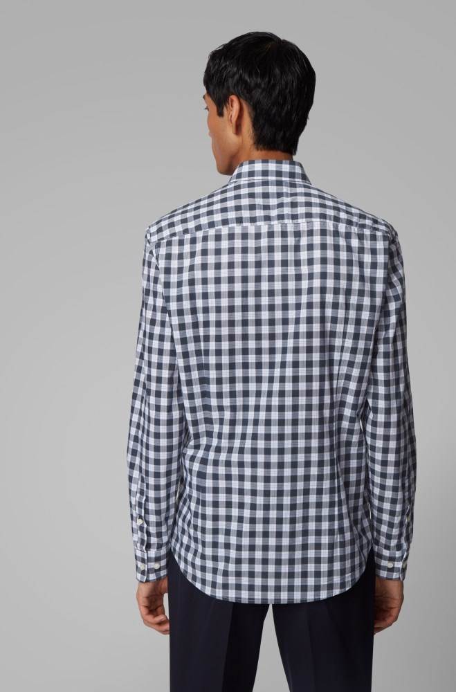 Hugo Boss Slim-fit shirt Blå | Y3Be3xR1