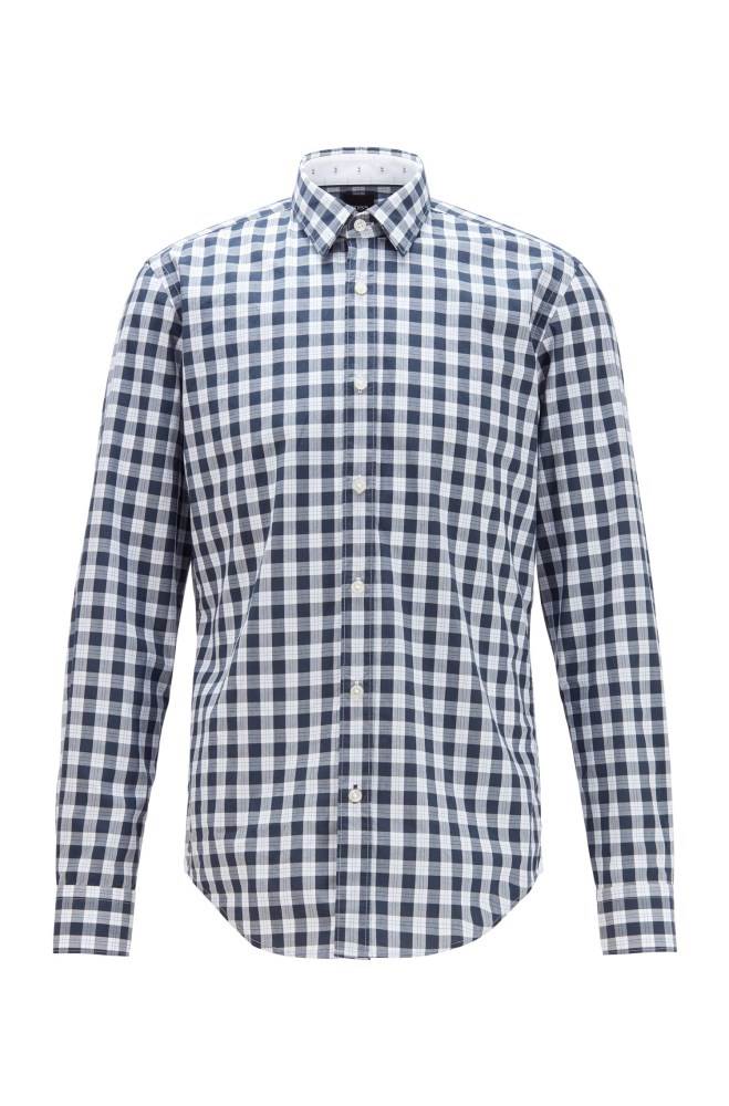 Hugo Boss Slim-fit shirt Blå | Y3Be3xR1