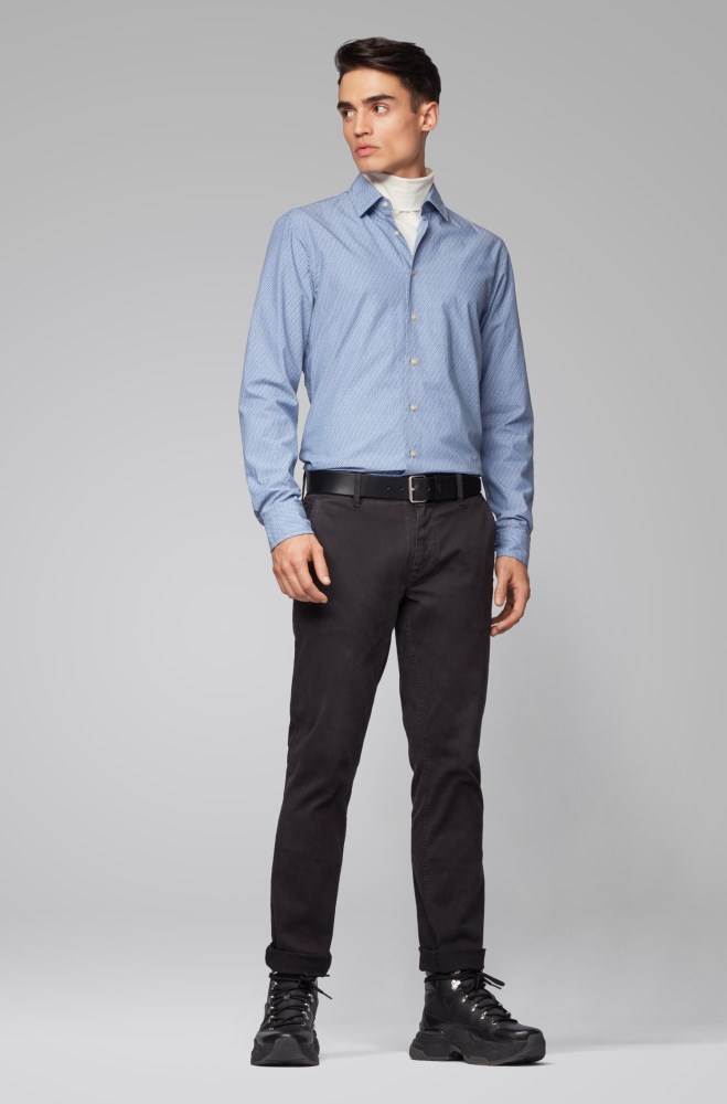 Hugo Boss Slim-fit shirt Blå | v5p5y8jo