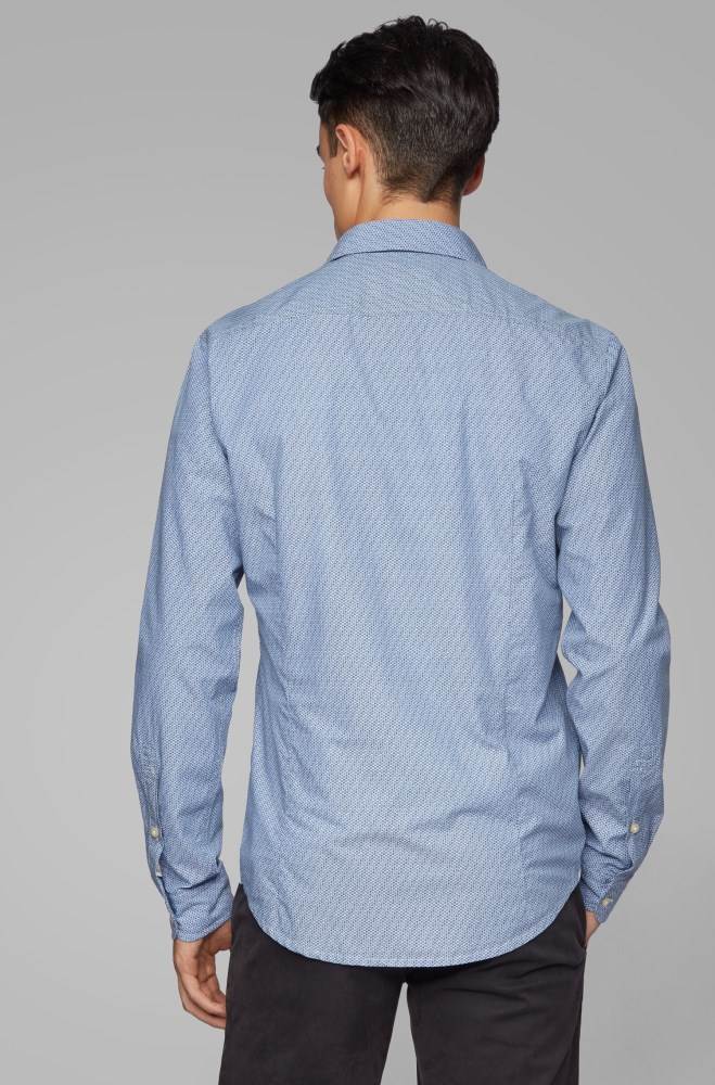 Hugo Boss Slim-fit shirt Blå | v5p5y8jo