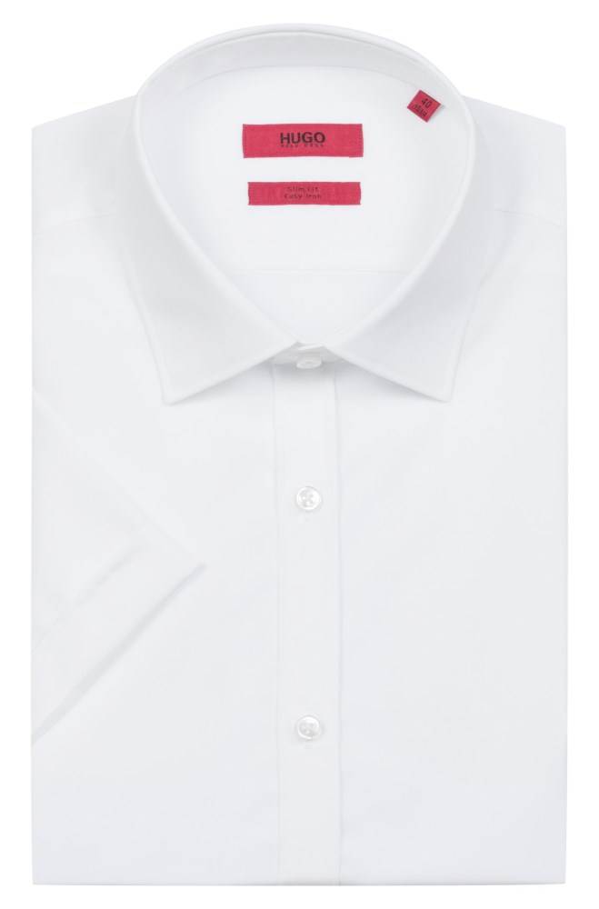 Hugo Boss Slim-fit shirt Hvite | 1i0SKWMr