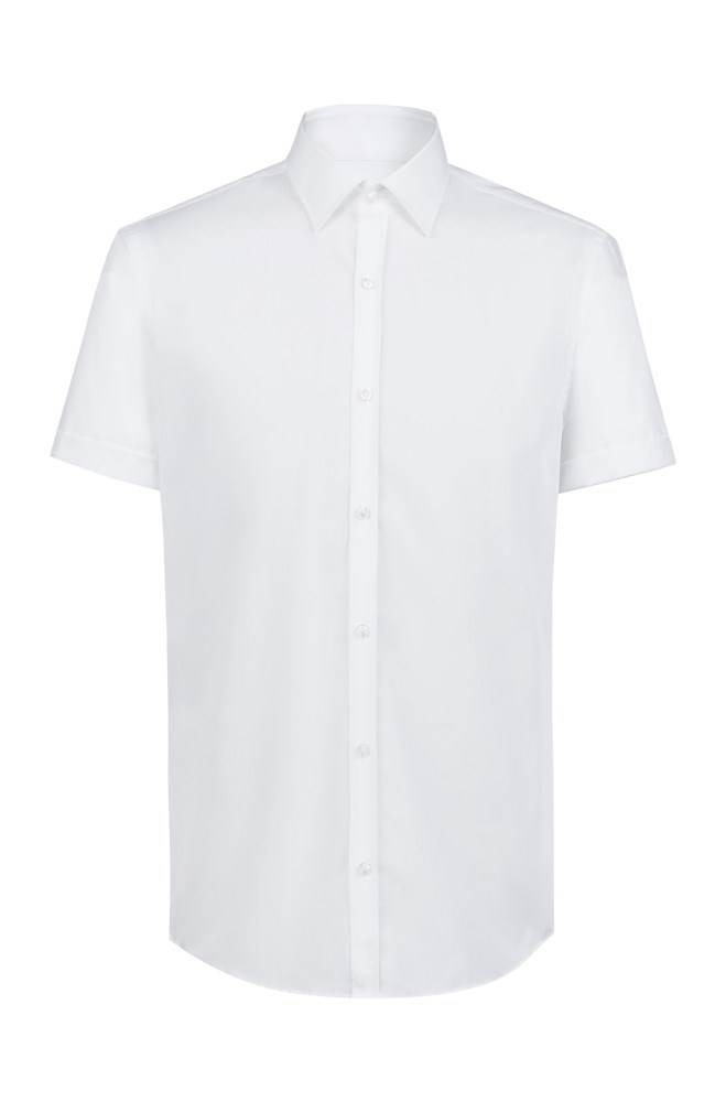 Hugo Boss Slim-fit shirt Hvite | 1i0SKWMr