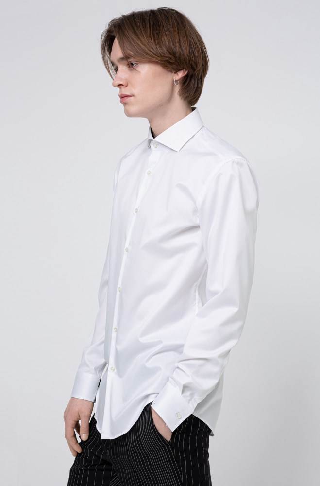 Hugo Boss Slim-fit shirt Hvite | Bmh5yUA2