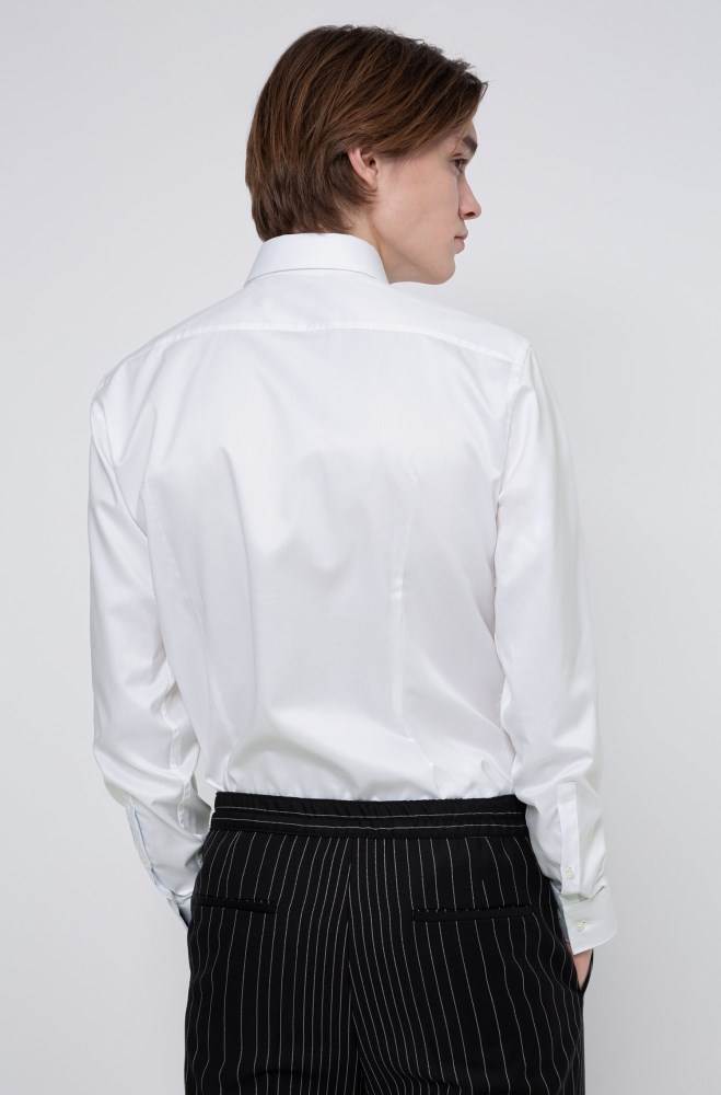 Hugo Boss Slim-fit shirt Hvite | Bmh5yUA2