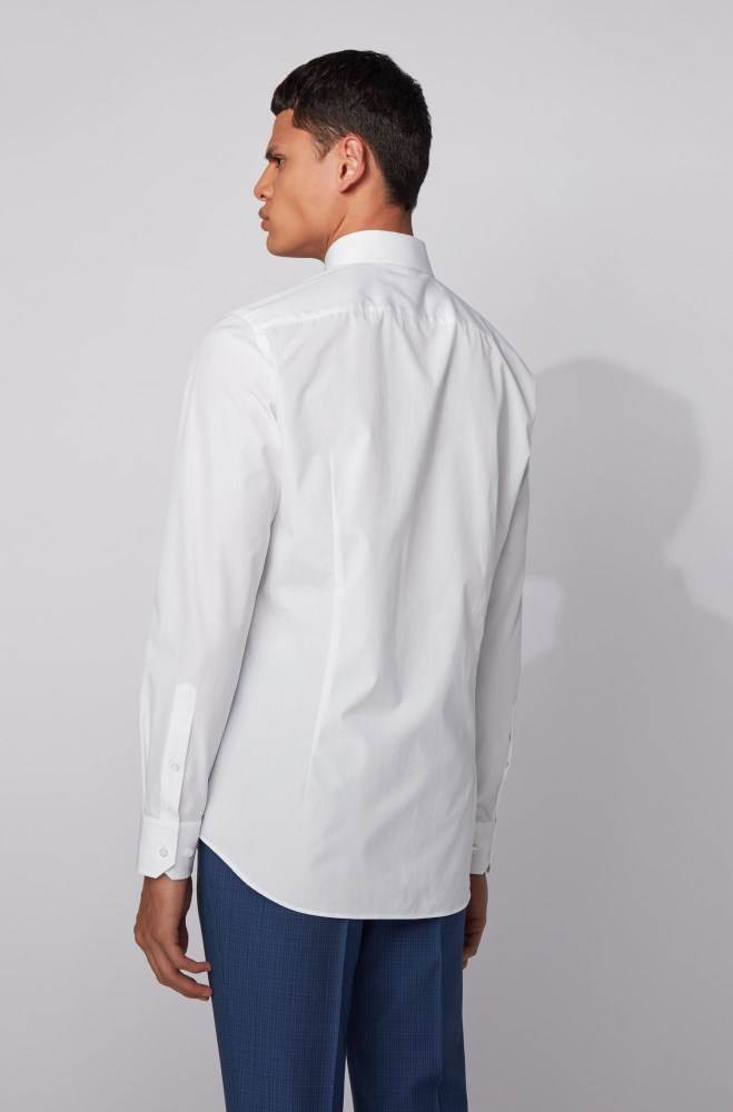 Hugo Boss Slim-fit shirt Hvite | Chf2Ag5l