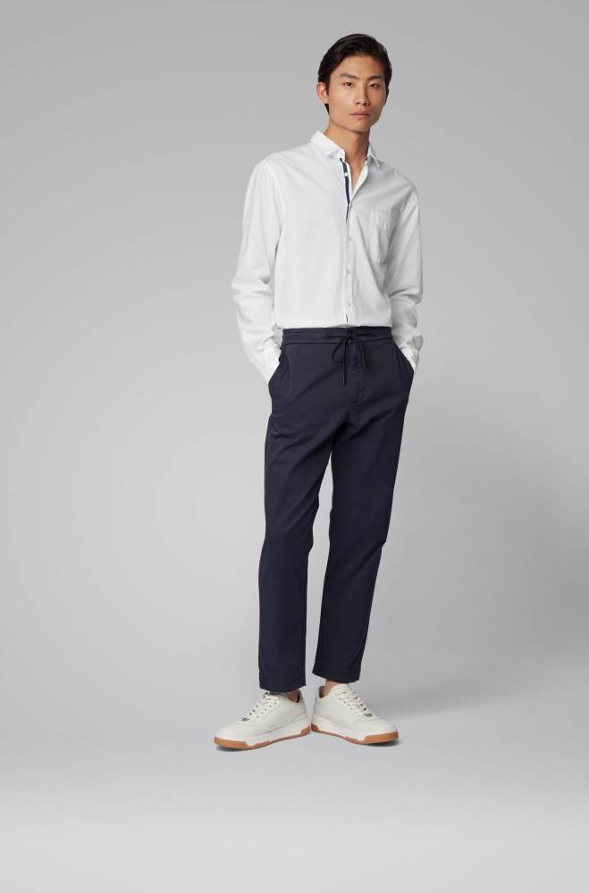 Hugo Boss Slim-fit shirt Hvite | NX9zPPq9