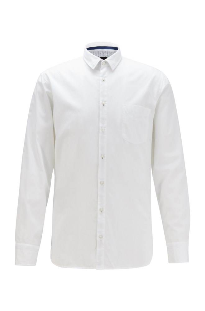 Hugo Boss Slim-fit shirt Hvite | NX9zPPq9