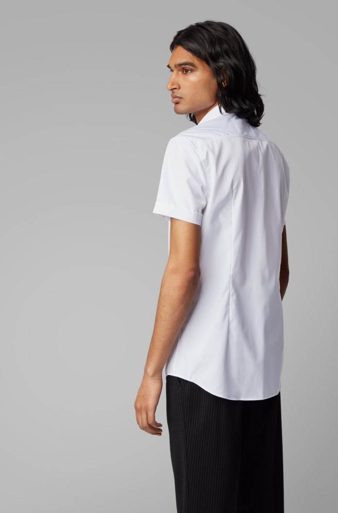 Hugo Boss Slim-fit shirt Hvite | SYtXlvHX