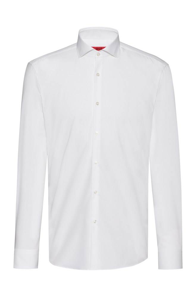 Hugo Boss Slim-fit shirt Hvite | kdb7bBLE