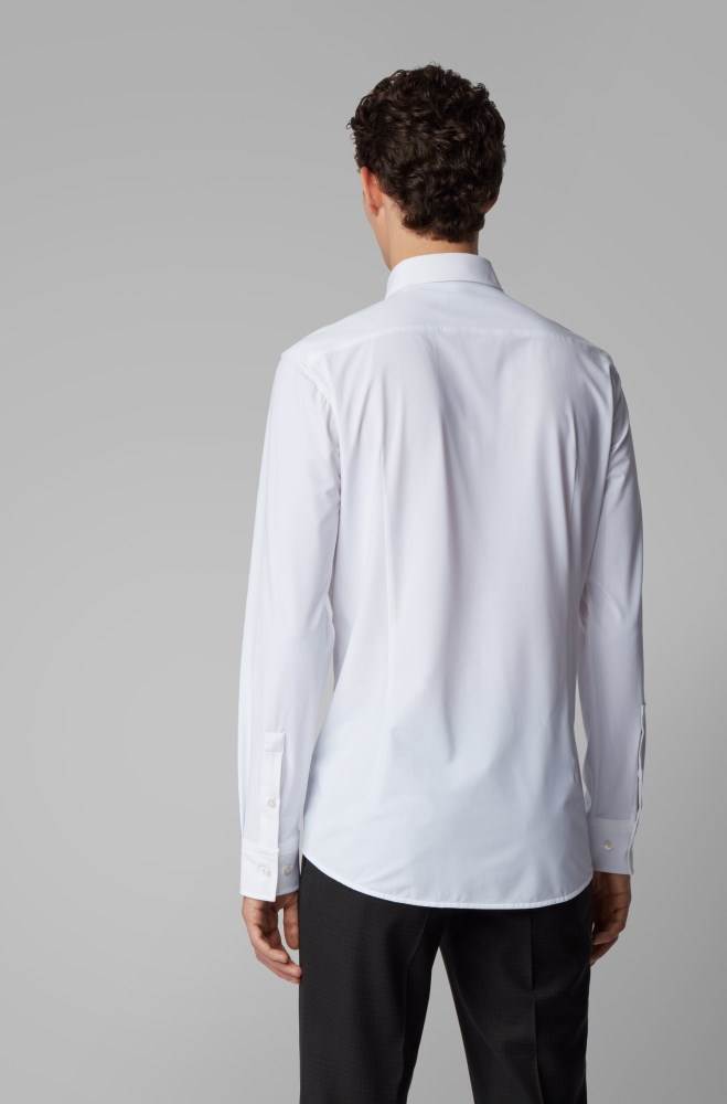 Hugo Boss Slim-fit shirt Hvite | lthCKGWB