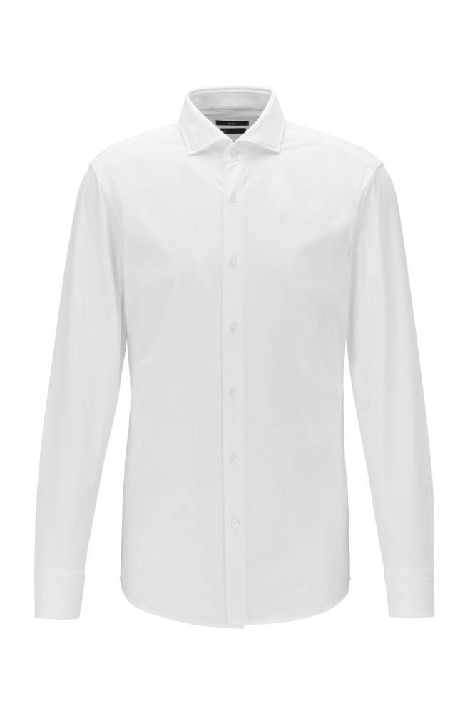 Hugo Boss Slim-fit shirt Hvite | lthCKGWB