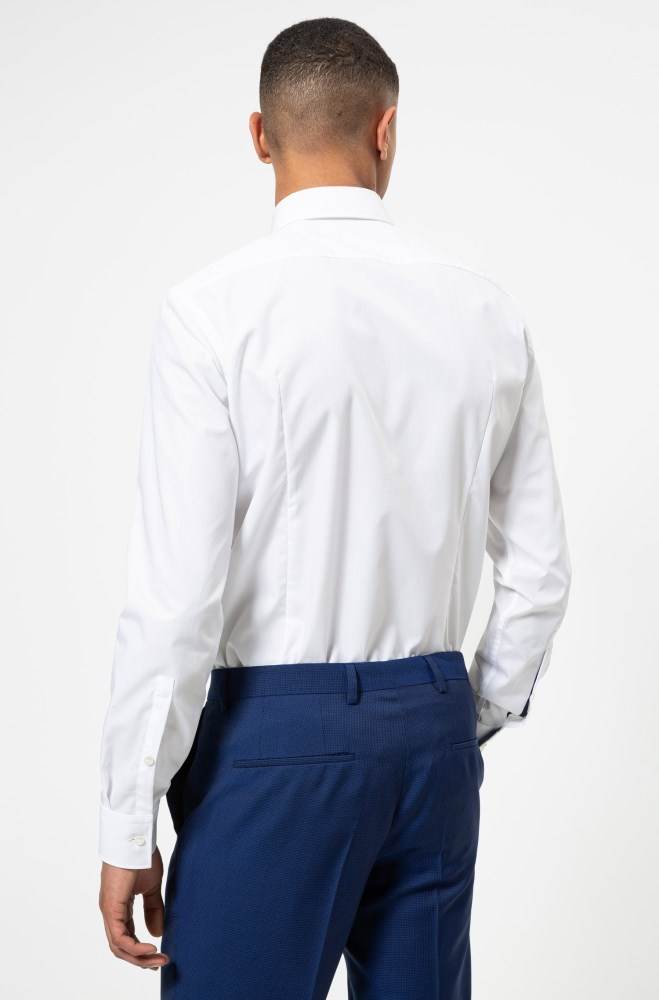 Hugo Boss Slim-fit shirt Hvite | q9bO2zJH