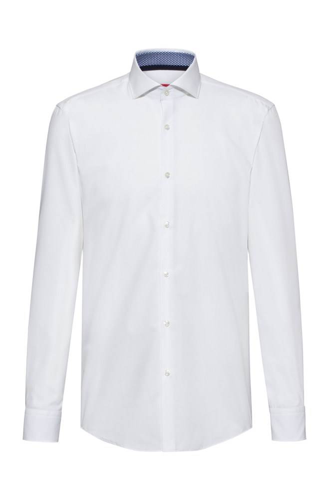 Hugo Boss Slim-fit shirt Hvite | q9bO2zJH