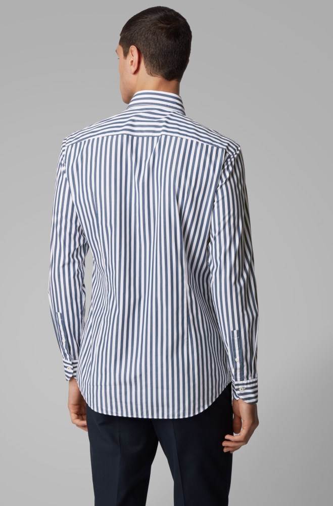 Hugo Boss Slim-fit shirt Lyse Blå | 2dkH7w66