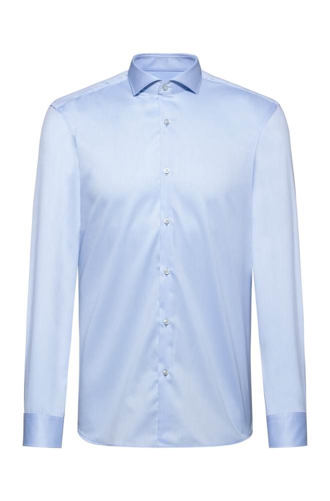 Hugo Boss Slim-fit shirt Lyse Blå | 79J5Bmir