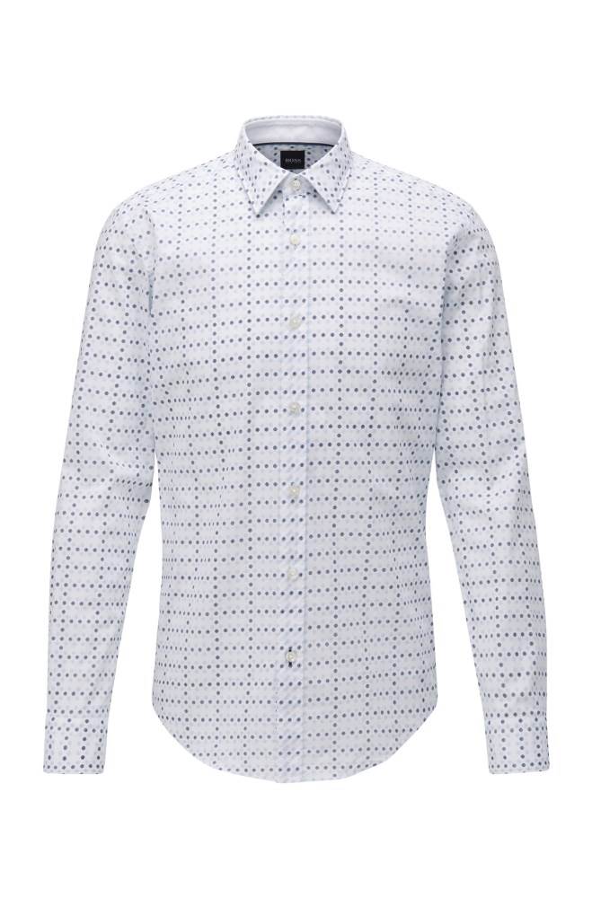 Hugo Boss Slim-fit shirt Lyse Blå | FOnHDKhm