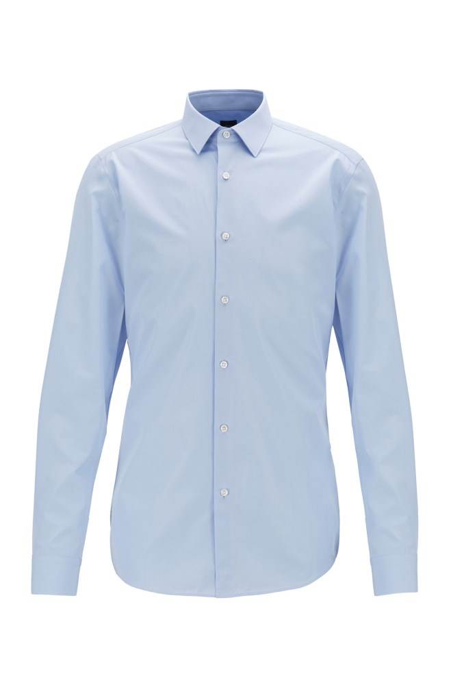 Hugo Boss Slim-fit shirt Lyse Blå | QQ8VsIlm