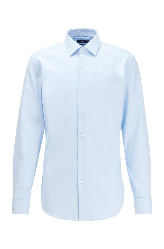 Hugo Boss Slim-fit shirt Lyse Blå | bLebgGSc