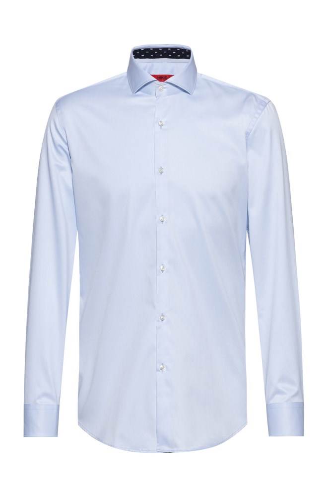 Hugo Boss Slim-fit shirt Lyse Blå | fGajHAf9