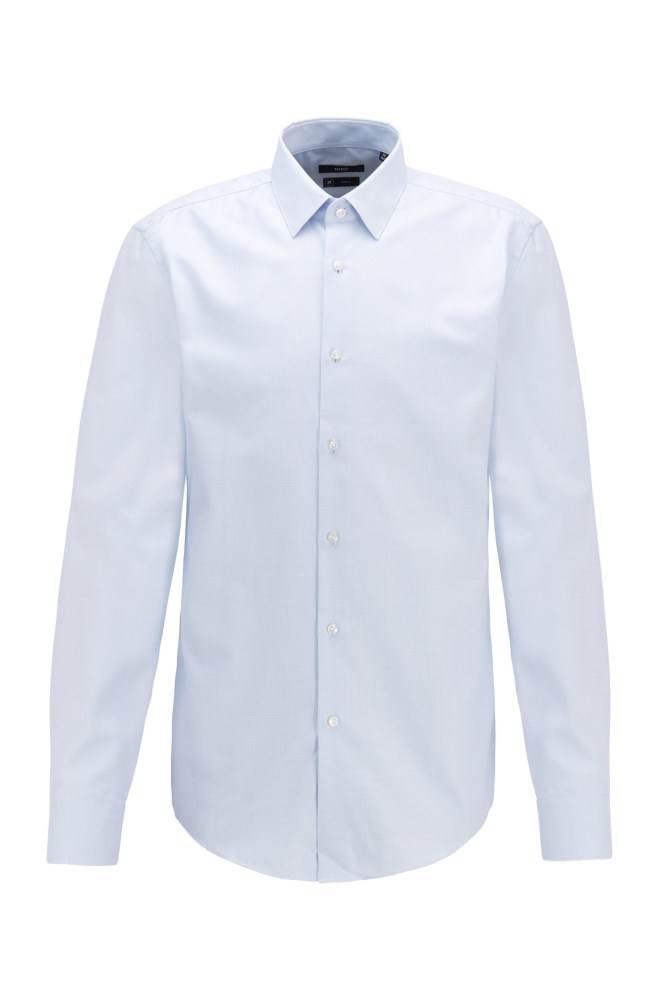 Hugo Boss Slim-fit shirt Lyse Blå | iux4D6zT