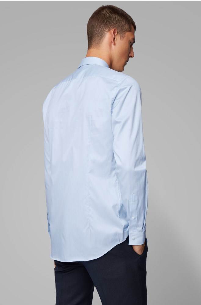 Hugo Boss Slim-fit shirt Lyse Blå | rzU2I0q4