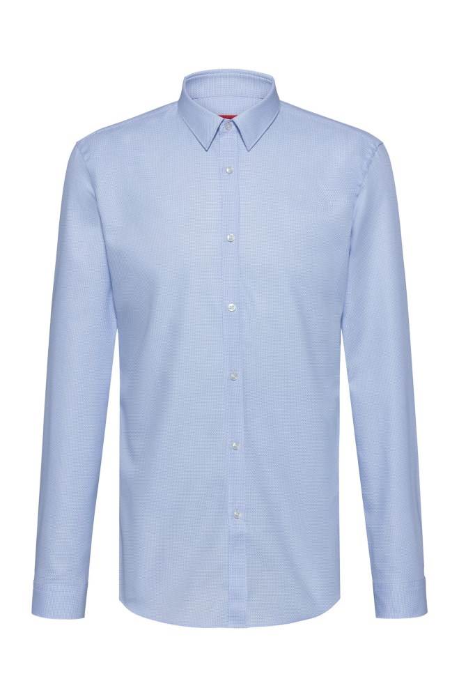 Hugo Boss Slim-fit shirt Lyse Blå | vjFWPsjk