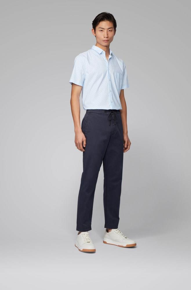 Hugo Boss Slim-fit shirt Lyse Blå | yZHjqFX0