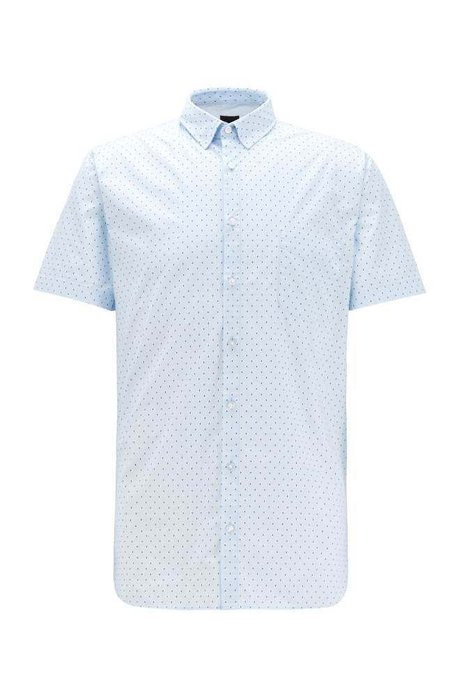 Hugo Boss Slim-fit shirt Lyse Blå | yZHjqFX0