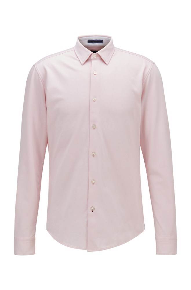 Hugo Boss Slim-fit shirt Lyse Rosa | 257XGW6u