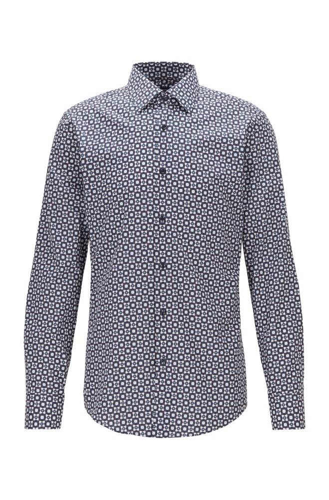 Hugo Boss Slim-fit shirt Mørke Blå | 10jciMHx