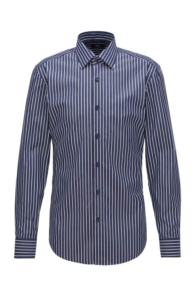 Hugo Boss Slim-fit shirt Mørke Blå | 1JGRWXWH