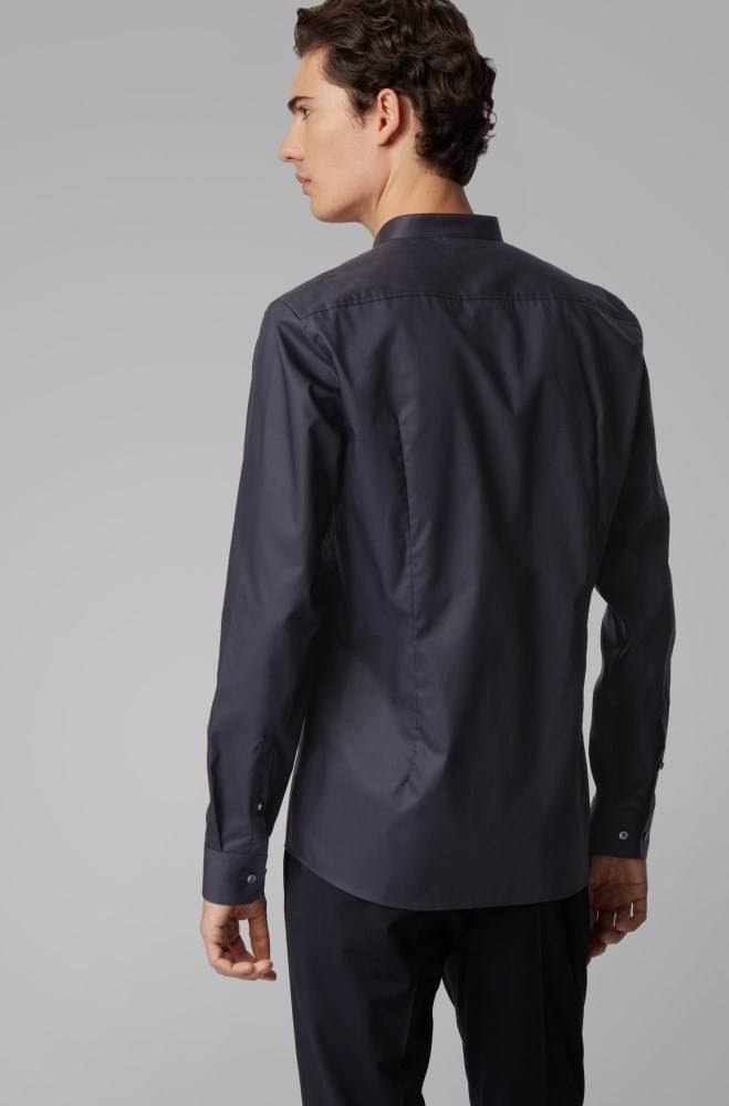 Hugo Boss Slim-fit shirt Mørke Blå | 4YNLTJdH