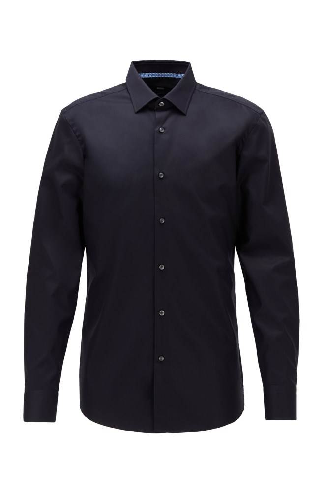 Hugo Boss Slim-fit shirt Mørke Blå | 6Z0CxqZg