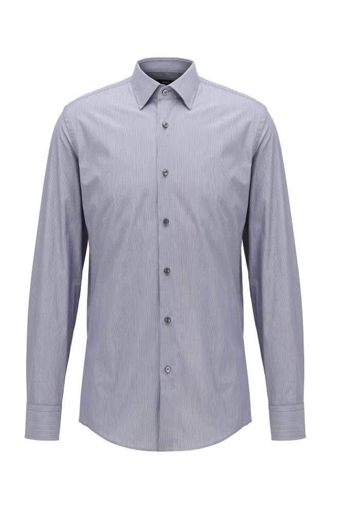 Hugo Boss Slim-fit shirt Mørke Blå | DlFBg7B7