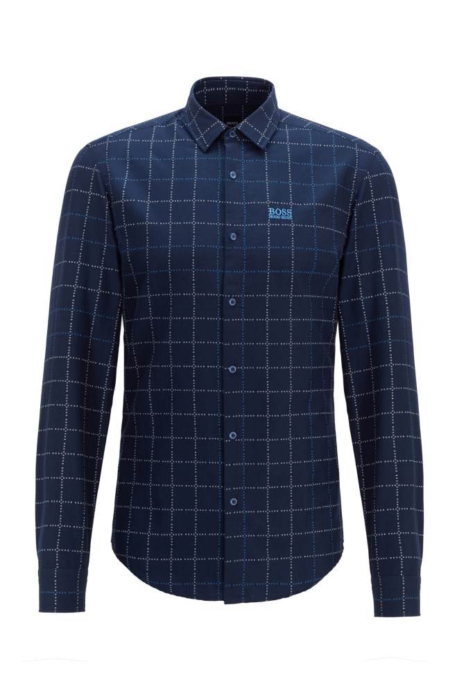 Hugo Boss Slim-fit shirt Mørke Blå | GN6ICUR0