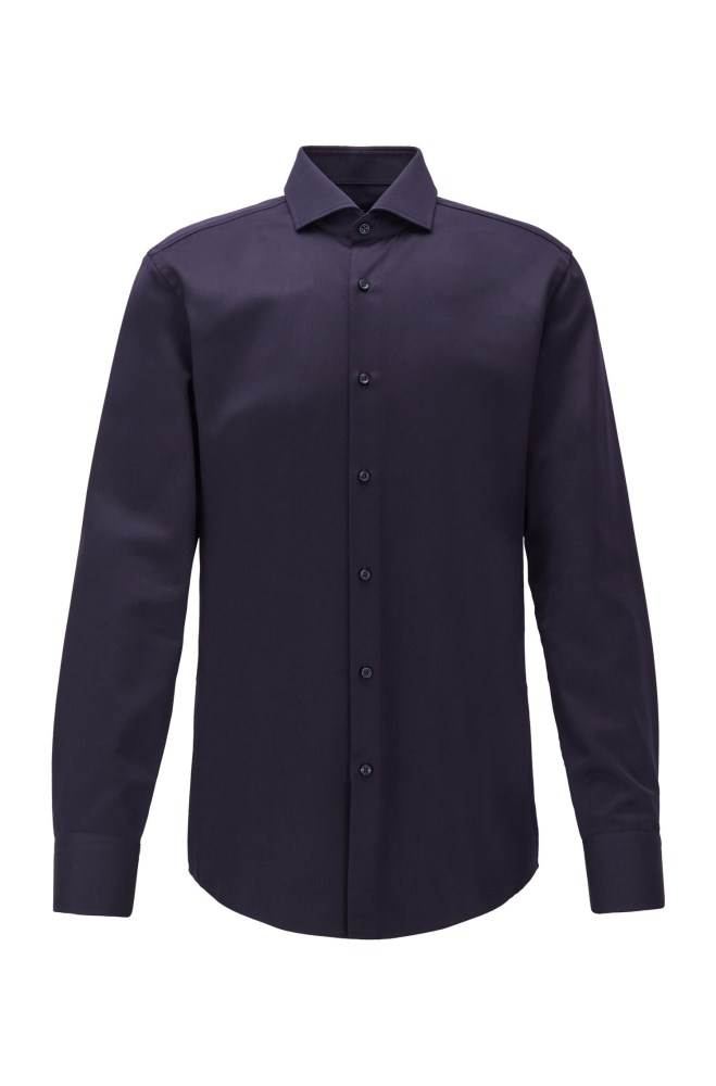 Hugo Boss Slim-fit shirt Mørke Blå | IjsSG8au