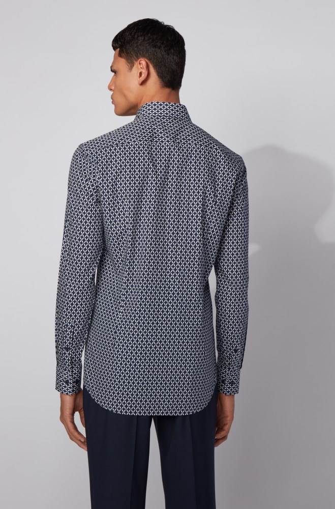 Hugo Boss Slim-fit shirt Mørke Blå | W9943S3t