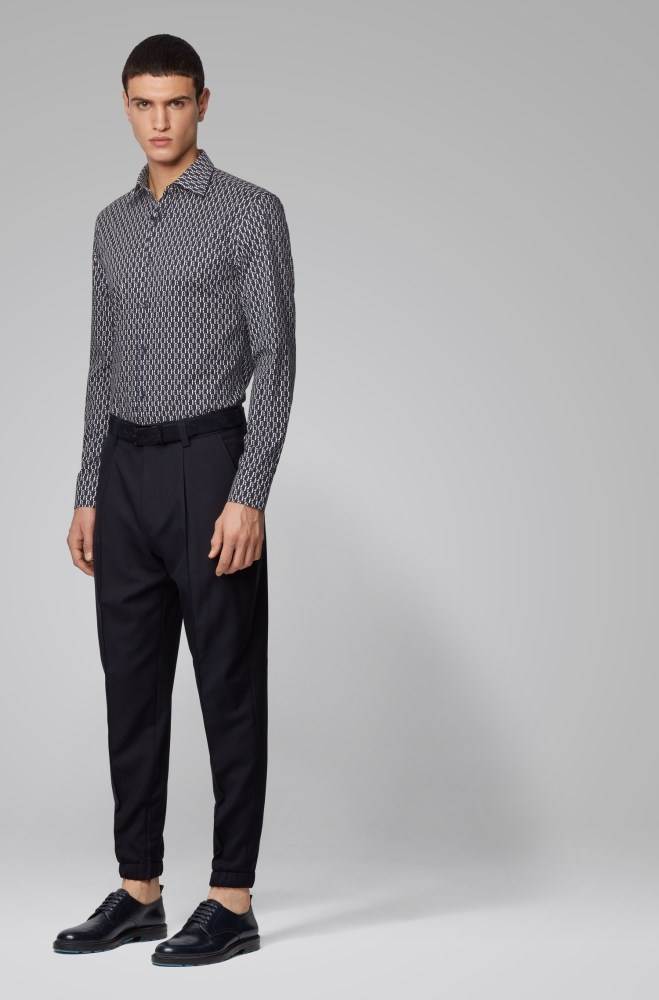 Hugo Boss Slim-fit shirt Mørke Blå | bHpIEkuC