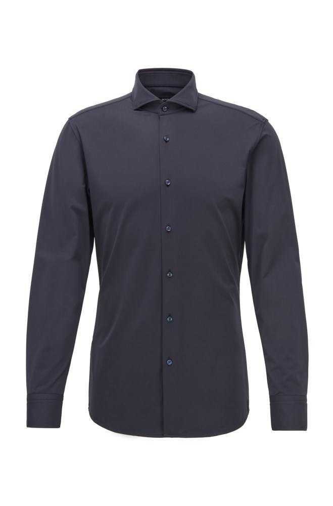 Hugo Boss Slim-fit shirt Mørke Blå | jf0vlEEE