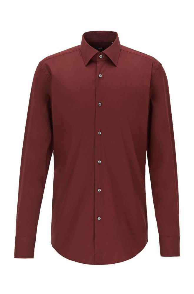 Hugo Boss Slim-fit shirt Mørke Rød | Kt6pAM0t