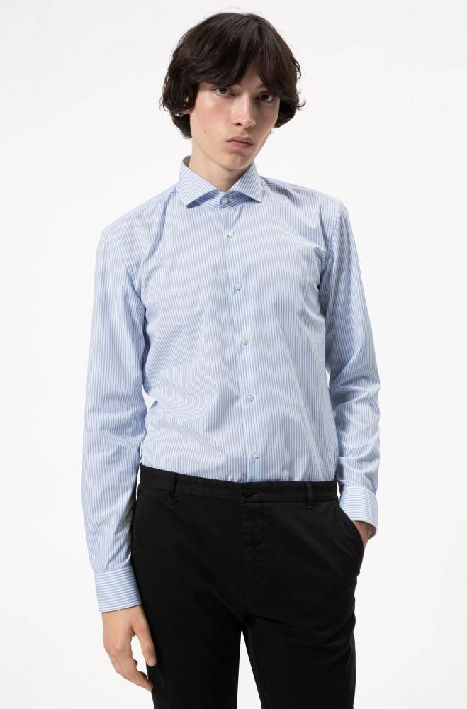 Hugo Boss Slim-fit shirt Patterned | 6TqQJLkL