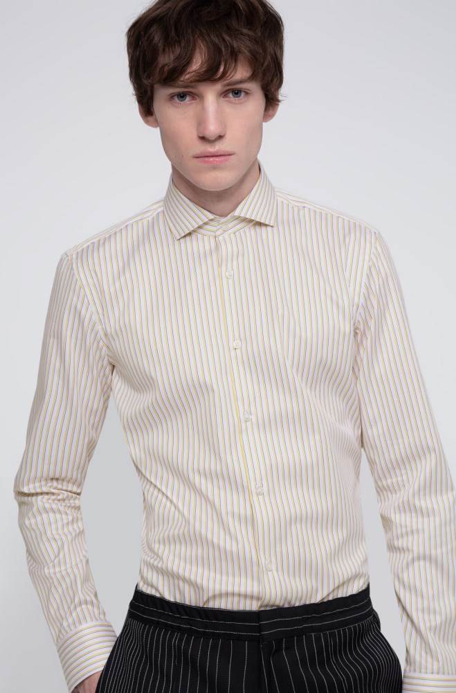 Hugo Boss Slim-fit shirt Patterned | EBKvQrnc