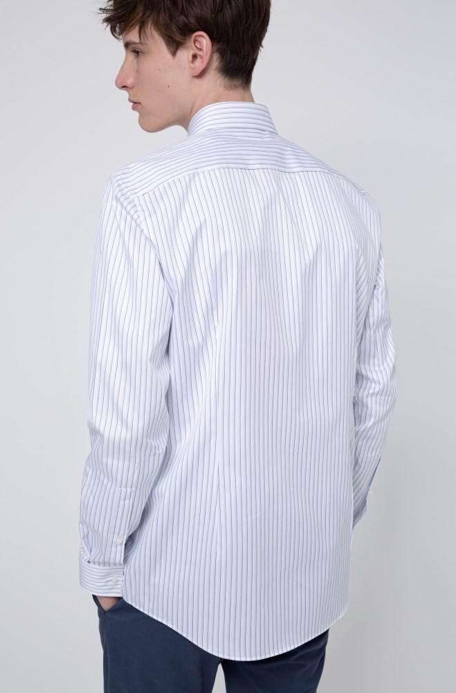 Hugo Boss Slim-fit shirt Patterned | SGJUT27x