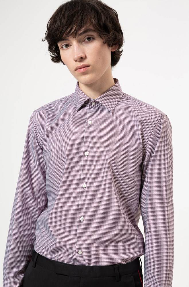 Hugo Boss Slim-fit shirt Patterned | bck0FRyt