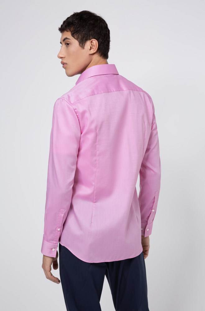 Hugo Boss Slim-fit shirt Rosa | tOvv4jFy