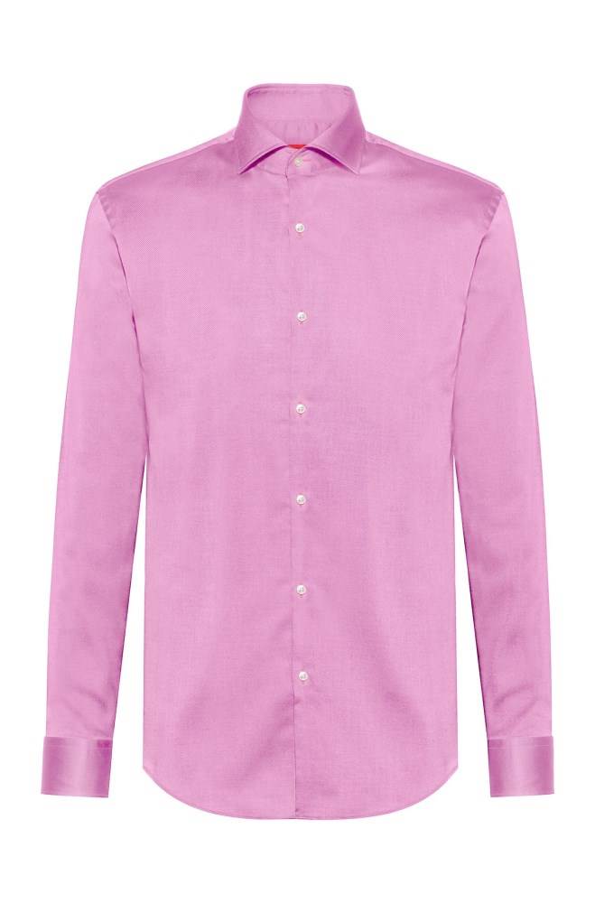 Hugo Boss Slim-fit shirt Rosa | tOvv4jFy