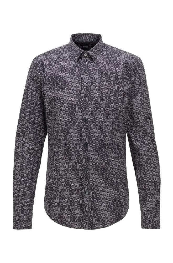 Hugo Boss Slim-fit shirt Svarte | 2CnZx9Yk