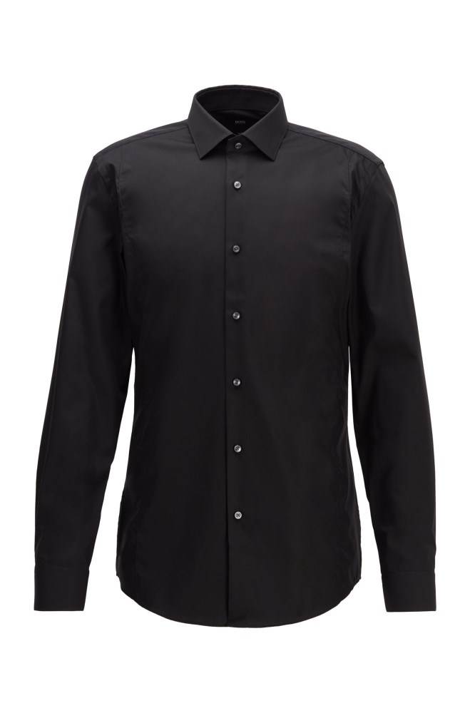 Hugo Boss Slim-fit shirt Svarte | RmzyDEdA