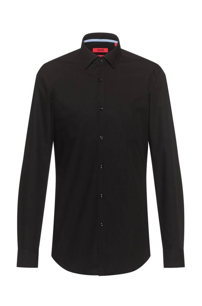 Hugo Boss Slim-fit shirt Svarte | Ypn4kpBm